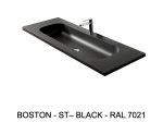 Plan vasque à encastrer, double lavabo 90 cm de large, angle arrondi, L. 100 à 200 cm x 40 à 60 cm, résine minérale ACRYSTONE®, Finition lisse, Livraison Offerte et Rapide.